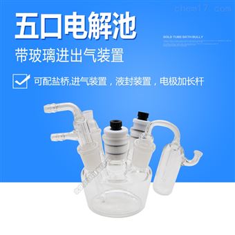 五口电解池